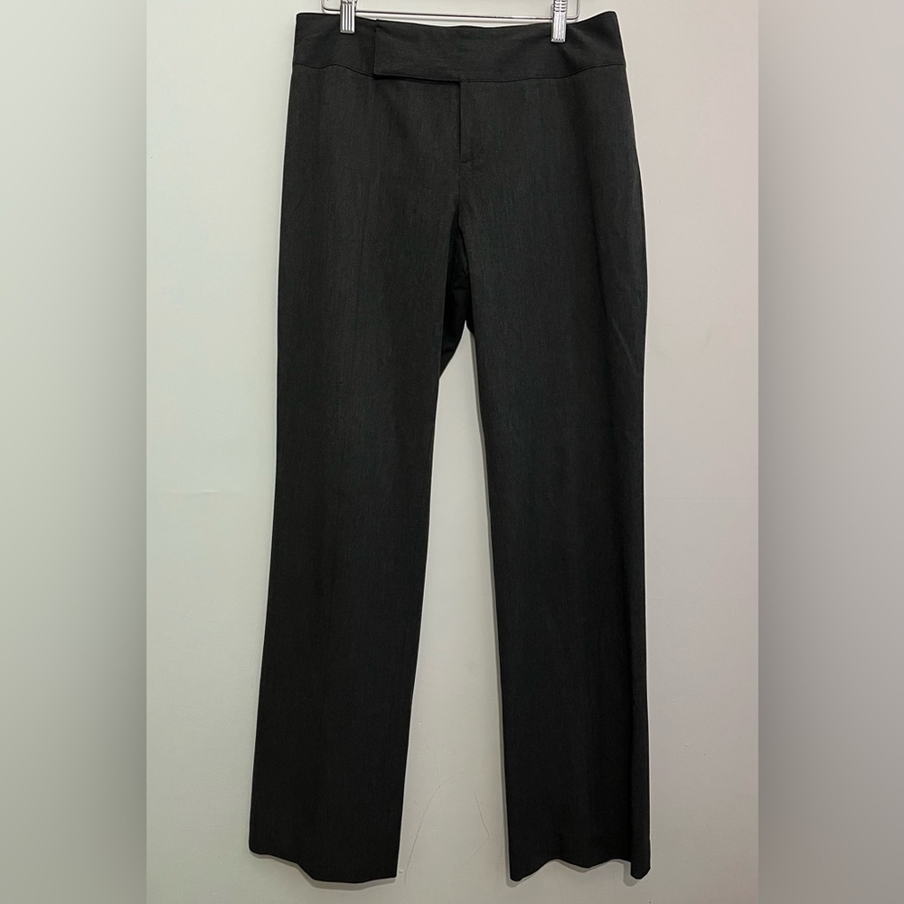 Nine West Dark Gray Straight Leg Dress Pants Size 6